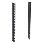 RIVECO 8U Vertical Rack Rails Kit Heavy Duty Server Rack Mount Rails 2 PCS Black