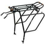 Ibera PakRak Bicycle Touring Carrier Plus+ Carrier Rack IB-RA5 (with Disc Brake Mounts) Frame-Mounted for Heavier Top & Side Loads Bike Cargo Racks