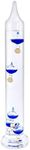 Lily's Home Galileo Thermometer 11 Inches, Measures from 64ºF to 80ºF, for Indoor Home Décor, Blue Galileo Glass Thermometer for Home, Office, Library or Covered Patio, Ideal Housewarming Gift