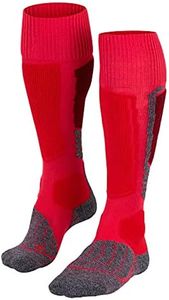 FALKE Women's SK1 Comfort W KH Wool Silk Warm Thick 1 Pair Skiing Socks, Red (Rose 8680), 5.5-6.5