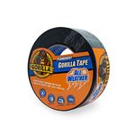 Gorilla All Weather Outdoor Waterproof Duct Tape, UV and Temperature Resistant, 1.88" x 25 yd, Black (Pack of 1), Limited Edition