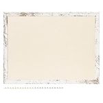 Navaris Framed Fabric Bulletin Board - 18 x 24 inches Plush Jewelry Organizer Pinboard for Wall - Memory Pin Board - Beige with White Rustic Frame