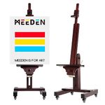 MEEDEN Artist Easel: Professional Studio Easel, Extra Large Painting Easel, Heavy-Duty Solid Beech Wood Easel, Art Easel Stand for Painting Canvas Art up to 71" High