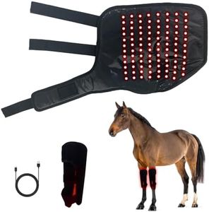 GOURIXIN Red Light Therapy for Horses, 660nm 850nm LED, 3000mAh Rechargeable Equine Infrared Wrap Boots, 20 Min Timer for Horse Leg Pain Relief, Joint Recovery Right