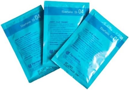 Craft A Brew - Safale S-04 Dry Yeast - English Ale Dry Yeast - For English and American Ales and Hard Apple Ciders - Ingredients for Home Brewing - Beer Making Supplies - [3 Pack]