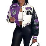 Women Short Sleeve 2 Piece Outfits Tracksuit Sequin Lips Print Top and Short Pants Sweatsuit Set, Dark Purple, Large