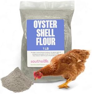 Southside Plants Oyster Shell Flour - High Calcium Supplement for Chickens, Amphibians, Reptiles, Mammals, Invertebrates & Birds - Harvest Delight Chicken Scratch | 5 lbs (5 lb)