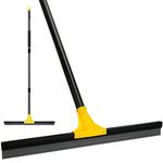 Floor Squeegee Outdoor Heavy Duty, 60cm Rubber Squeegee Broom with Long Handle 160cm for Cleaning Garage Courtyard Bathroom Shower Glass Window Tile Concrete Deck Marble Water