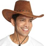 Kolva Unisex Cowboy Hats for Travel and Picnic Wear Use Western Hat Stylish Brown