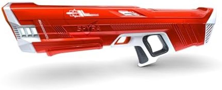 SpyraThree™ Water Gun - Powerful Electric Water Squirt Gun, Auto Reload, 3 Game Modes, LED Shot & Battery Display, 50FT Range - Premium Summer Beach Pool Toy for Kids & Adults (Red)