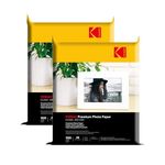 Kodak 200 GSM 4R (4x6) Glossy Photo Paper – Water Resistant, Pack of 2 x 100 Sheets, Compatible with All Inkjet Printers