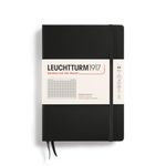 LEUCHTTURM1917 - Notebook Hardcover Medium A5-251 Numbered Pages for Writing and Journaling (Black, Squared)