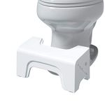 Squatty Potty Fold N Stow Compact Foldable Toilet Stool, White, 7"