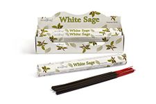 STAMFORD INC. 37119 White Sage Incense Sticks, 20 Sticks x 6 Packs