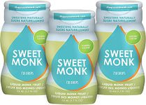 100% Pure Original Monk Fruit Sweetener Liquid Sugar Substitute by SweetMonk - 1.7oz | No Water Added Monk Fruit Extract | Zero Calorie Keto Friendly Monk Fruit Drops | Vegan, Gluten Free and Kosher (3 x Original)