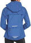 BALEAF Women's Rain Jackets Running Waterproof Windbreaker with Hood Packable Light Rain Coat Reflective Cycling Golf Hiking Gear Dark Blue S
