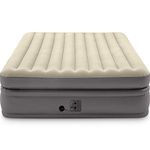 Intex 64163EP Comfort Elevated Portable Airbed with Fiber-Tech Technology and Built-in Air Pump, Queen