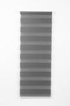 Funky Gadgets Day and Night Roller Blinds Dual Layer Fabric Zebra Blind Translucent or Blackout Vision Roller Shades No Drill Blinds Curtains for Windows and Doors Grey, 124W x 165H cm
