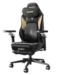 AutoFull M6 Ultra Gaming Chair with Massage & Dynamic Lumbar Support, Ergonomic Office Chair with Auto Cooling & Heating, 6D Adjustable Armrests & 3D Neck Pillow, Black
