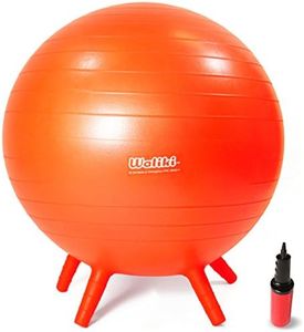 WALIKI Chair Ball Seat with Stability Legs for Kids | Flexible Classroom Seating | 20"/50CM Orange