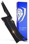 DALSTRONG BBQ Pitmaster 9-inch Meat Knife - Shadow Black Series - Black Titanium Nitride Coated - High Carbon - Vacuum Treated Steel - Razor Sharp Kitchen Knife - Sheath - NSF Certified