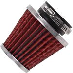 Evermotor motorbike air filter Universal Double Layer Steel Air Filter 48mm 49mm 50mm for Motorcycle car Scooter ATV Moped red