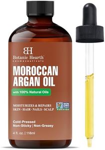 Botanic Hearth Argan Hair Oil for Adult Hydration, Nourishing, Strengthening, Curly, Frizzy, Dry, Damaged Hair, Non-GMO Verified, 4 fl oz, 1 Count