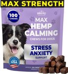 Mighty Petz MAX Hemp Calming Chews for Dogs - Dog Anxiety Relief with Melatonin + Hemp Oil. Dog Calming Treats, Calming Dog Chews, Advanced Pet Composure and Sleep Support