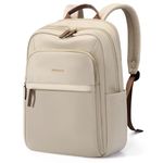 GOLF QUALITY Laptop Backpack for Women Travel Work Commute Casual Daypack Backpack Purse Computer Bags Fit 17.3 Inch Notebook, Apricot