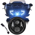 Eagle Lights Indian Challenger Black Generation II LED Projection Headlight Kit