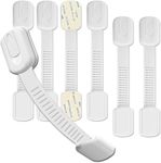 Hion Pack of 6 Child Lock for Cupboard, Drawer Lock for Baby and Children for Door Cupboards Refrigerator, Cabinet Lock with Adhesive No Drilling