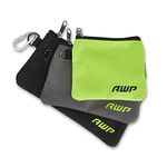 AWP Accessory Tool Pouches with Carabiner Hooks, Tool Belt Accessory, Three Different Sizes, Pack of 3