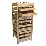 Selections 10 Drawer Traditional Wooden Apple Storage Rack