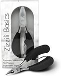 Zizzili Basics Toenail Clippers for Ingrown or Thick Toenails - Large Handle for Easy Grip + Sharp Stainless Steel - Best Nail Clipper & Pedicure Tool for Seniors - Maintain Healthy Nails with Ease