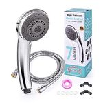 Shower Head with Hose - 7 Mode Settings Luxury Spa Adjustable Shower Heads with Handheld Spray - High Pressure Showerheads and Hose Set for Bathroom