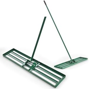 SOARS Rasen Rakel, Rasen Nivellierrechen mit 170 cm ergonomischem Stiel, Rasenrechen aus hochwertigem Metall, ideal für die Rasenpflege (106 cm x 25 cm)