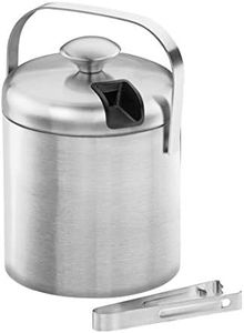 Tramontina Cosmos Stainless Steel Thermal Ice Bucket 2-Pieces Set