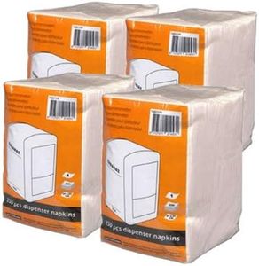 Cabanaz Lot de 4 packs de 250 serviettes de table pour distributeur de serviettes de table Cabanaz