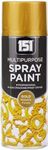 Classic Signature - 1 x Multipurpose Metallic Gold Aerosol Spray Paint 400ml Quick Drying Spray,Fast Dry and Excellent Coverage for Metal, Wood, Plastic and More