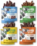 Baja Beef Jerky Sampler Pack - 100% All Natural Beef Jerky, Gluten Free, Low Calorie Craft Jerky, 10g Protein per Serving, No Nitrates or Added Hormones - 8-Pack Variety of 2.5 oz Bag