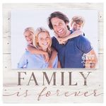 P. Graham Dunn Family is Forever Natural 7 x 7 Wood Box Wall Photo Frame Plaque