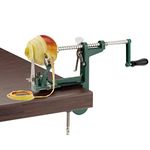 Westmark Apple Peeler/Cutter/Decorer With Screw Clamp For Table Mounting, 31 X 5.3 X 21 cm, Stainless Steel/Aluminium, Apfeltraum, Green/Silver, 11432260