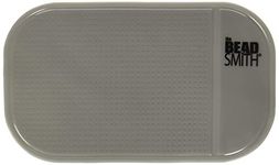 The Beadsmith Sticky Bead Mat, 5.5 x 3.25 inches, Grey Color, Anti-Slip Pad, Rinse and Reuse Technology, Accessories for Diamond Painting, Jewel, Beads