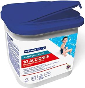 Cloro10 Acciones ASTRALPOOL de Disolución Lenta y Continua 5kg - Tratamiento Multiacción - Especial Gresites y Filtros de Arena-