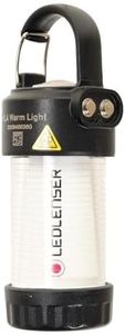 LEDLenser Lanterne LED ML4 Warm Light, Rechargeable Batterie 14500, 300 lumens, sans éblouissement (breveté), autonomie maximale de 40h, lumière Rouge, Peut fonctionner sur 1 Pile AA, Mousqueton