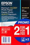 EPSON Premium glossy photo paper inkjet 255g/m2 (A6 paper 100x150mm) 2x40 sheets 1-pack, White