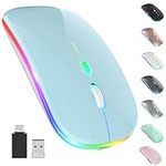 【Upgrade】 LED Wireless Mouse, Slim 