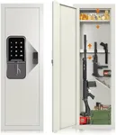 SAPITAL 53" Wall Gun Safe, Gun Safe for Rifles and Pistols, Gun Safes & Cabinets, Safe Between The Studs 16" Centers,In Wall Rifle Safe, Wall Safes with Digital KeyPad and Adjustable Gun Rack