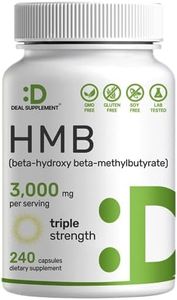 DEAL SUPPLEMENT Ultra Strength HMB Supplements 3,000mg Per Serving, 240 Capsules | Third Party Tested | Supports Muscle Growth, Retention & Lean Muscle Mass | Fast Workout Recovery