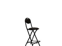 Grandwill Gin Folding Chair for Home/Study Chair and Restaurant Chair (Metal, Black)